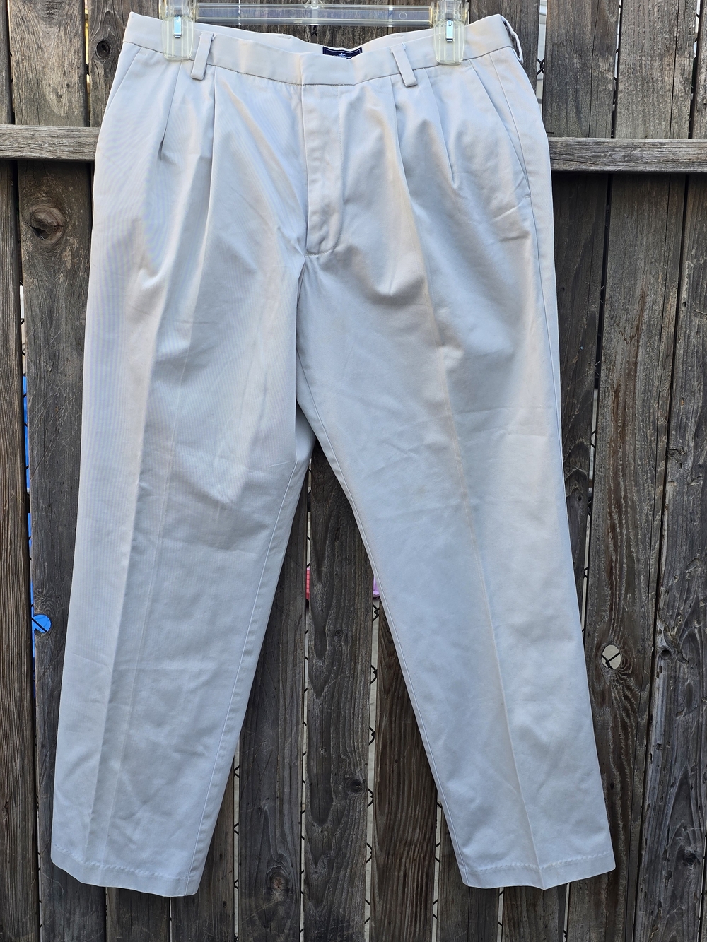Dockers Classic Fit Men's Tan Pleated Dress Pants Size 36x32
